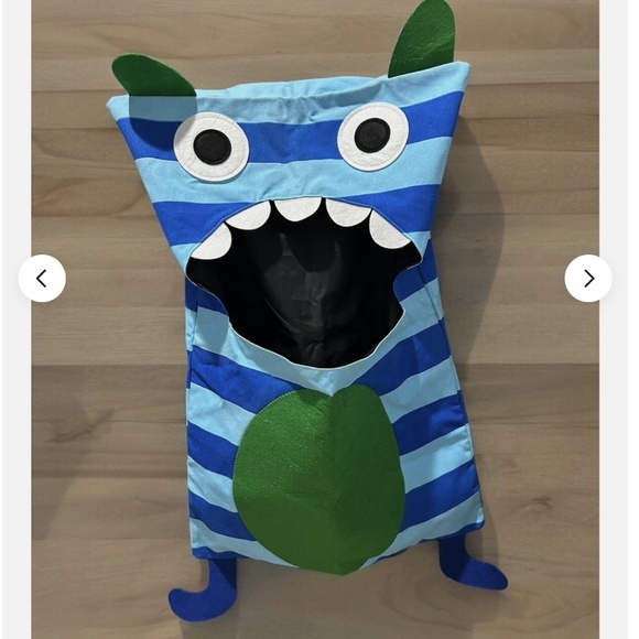 Awesome Canvas kids Monster Bag-Storage or Hamper wall hanging, durable, large - Picture 5 of 6